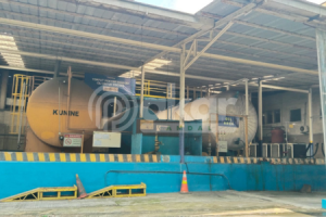 Ilustrasi perancangan unit IPAL untuk industri dengan sistem pengolahan limbah modern