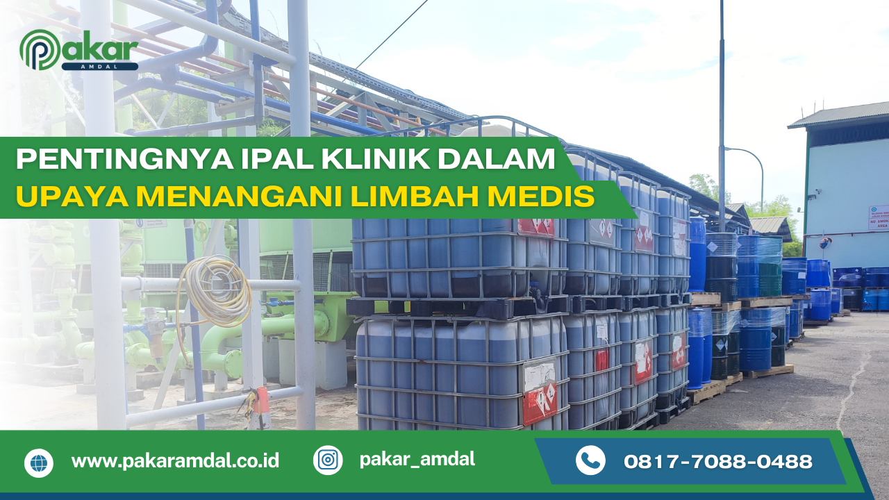 Ilustrasi sistem IPAL Klinik untuk pengolahan limbah medis