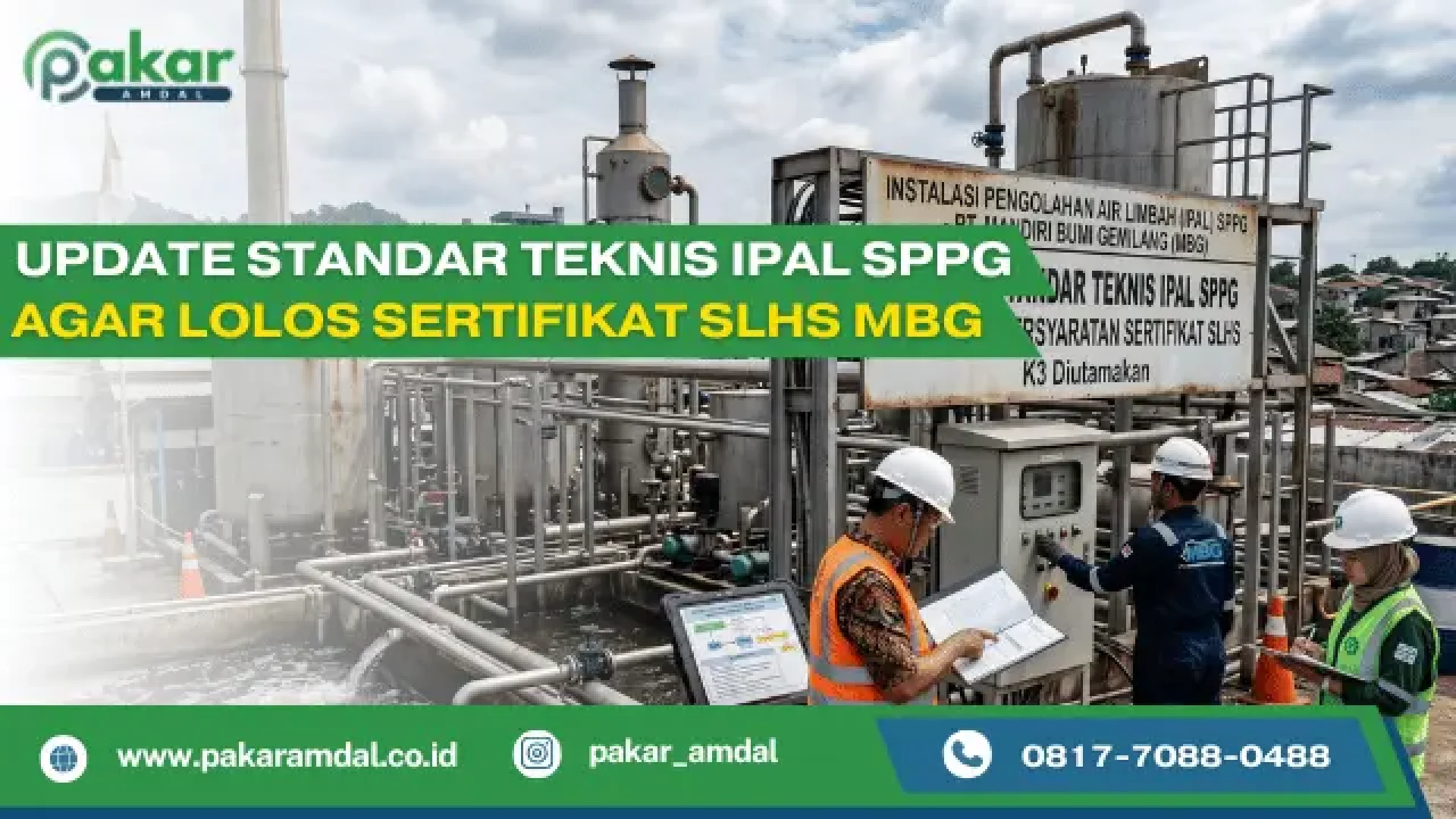 Standar teknis IPAL SPPG agar lolos sertifikat SLHS MBG